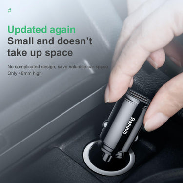 The Circular Plastic A+A 30W Dual QC3.0 Quick Car Charger